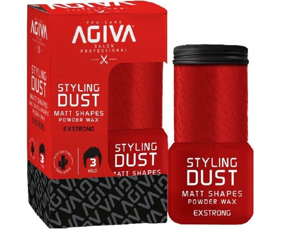 Пудра для волос Agiva Matt Shapes Exstrong Red Powder Wax, 20 g