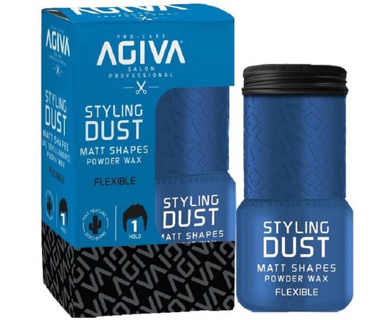 Пудра для волос Agiva Matt Shapes Flexible Blue Powder Wax, 20 g