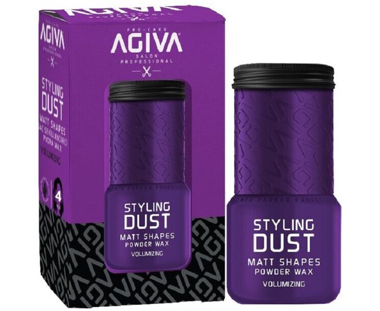 Пудра для волосся Agiva Matt Shapes Volumizing Purple Powder Wax, 20 g