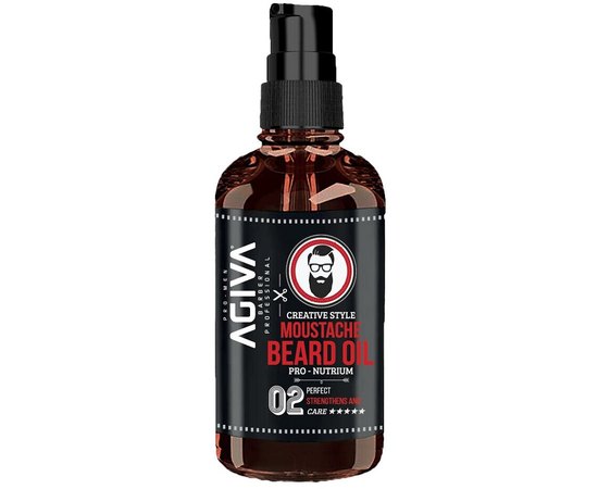 Масло для бороды Agiva Moustache Beard Oil, 100 ml