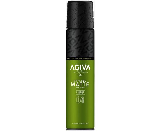 Спрей для укладки волос Agiva Styling Green Strong Matte Hair Spray, 400 ml