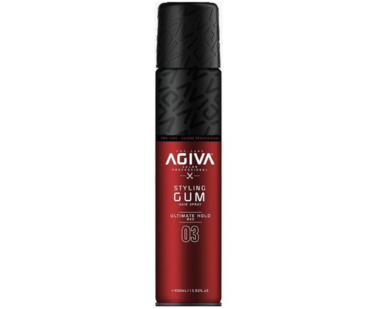 Спрей для укладки волос Agiva Styling Red Ultimate Hold Gum Hair Spray, 400 ml