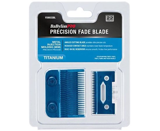 Ножевой блок BaByliss PRO Blue Titanium FX8022BLE, изображение 2 Ножевой блок BaByliss PRO Blue Titanium FX8022BLE, изображение 2