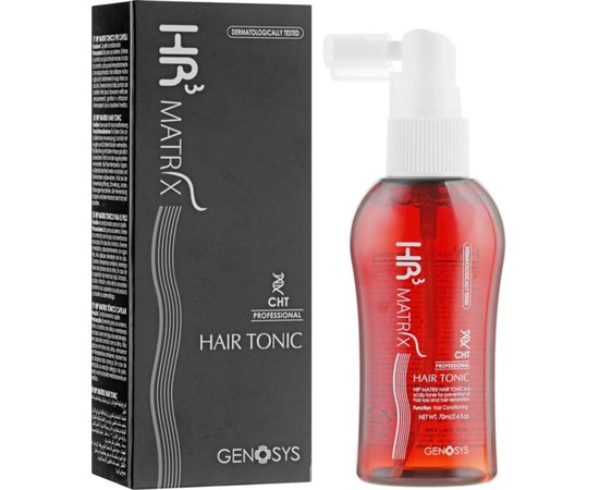 Тоник для волос и кожи головы Genosys HR3 Matrix Clinical Hair Tonic CHT, 70 ml, изображение 2