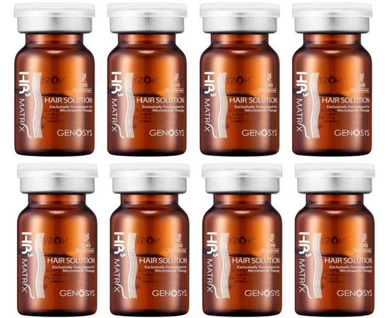 Cироватка для боротьби з випаданням волосся Genosys HR3 Matrix Hair Solution α Homecare, 8*5ml, фото _ab__is.image_number.default