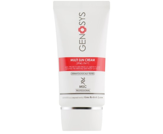 Солнцезащитный крем для лица Genosys Multi Sun Cream SPF 40, 40 g