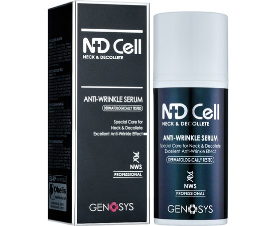Сыворотка против морщин в области декольте и шеи Genosys ND Cell Anti-Wrinkle Serum NWS, 30 ml, изображение 2
