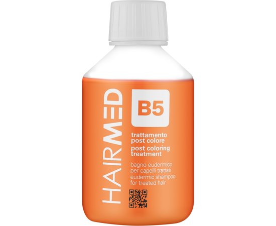 Эудермальный шампунь для окрашенных волос Hairmed Post Coloring Treatment Eudermic Shampoo B5, изображение 2