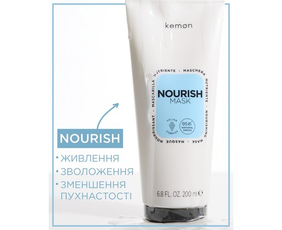 Інтенсивна живильна маска для сухого волосся Kemon Haircare Nourish Mask, фото _ab__is.image_number.default