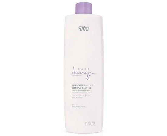 Маска для осветленных и мелированных волос Shot Care Design Simply Blond Blond And Maches Hair Mask, изображение 2