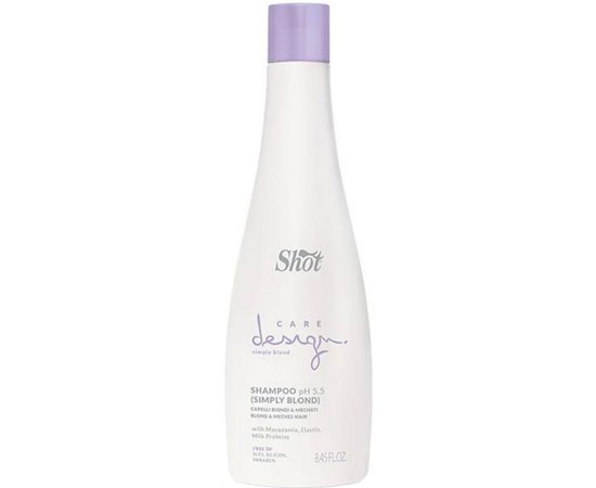 Шампунь для освітленого та мелірованого волосся Shot Care Design Simply Blond Shampoo, фото 