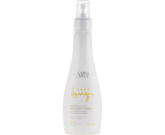 Спрей-филлер увлажняющий волос Шаг 3 Shot Care Design Volume+ Step 3 Filler Spray Thickener, 150 ml