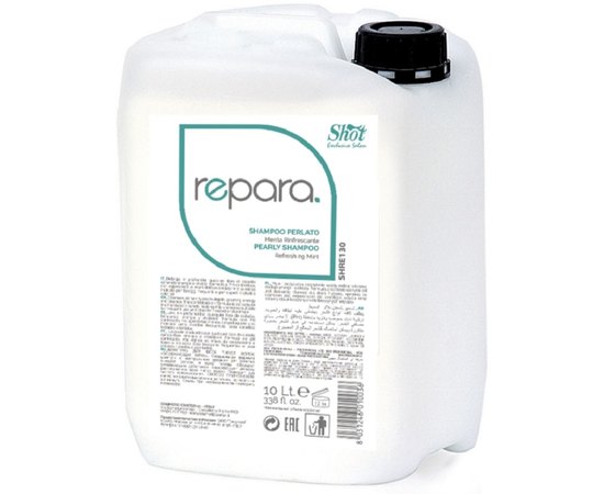 Шампунь для всіх типів волосся Освіжаюча М’ята Shot Repara Refreshing Mint Shampoo, 10000 ml, фото 