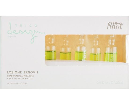 Лосьон против выпадения волос Shot Trico Design Ergovit Anti Hair-Loss Lotion, изображение 2