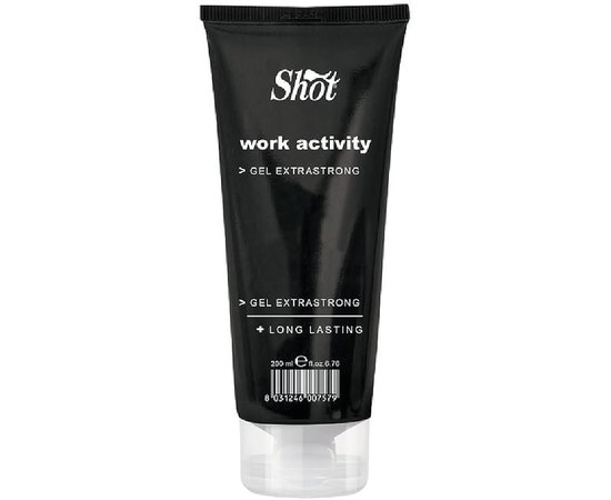 Гель для волос очень сильной и стойкой фиксации Shot Work Activity Gel Extra Strong, 200 ml