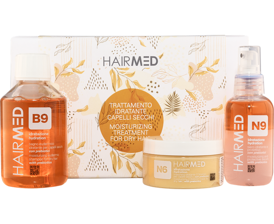 Набор Увлажнение волос Hairmed Trattamento Idratante Capelli Secchi Family Size Kit