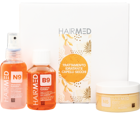 Набор Увлажнение волос Hairmed Trattamento Idratante Capelli Secchi Travel Size Kit
