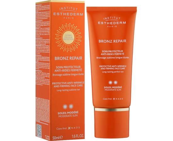 Крем для обличчя для безпечної засмаги Institut Esthederm Bronz Repair Anti – Wrinkle Face Cream Moderate Sun, 50 ml, фото _ab__is.image_number.default