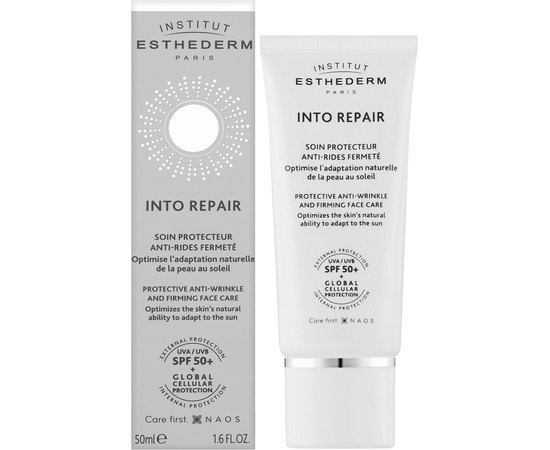 Омолоджувальний крем Institut Esthederm Into Repair Protective Anti-Wrinkle And Firming Face Cream SPF 50, 50 ml, фото _ab__is.image_number.default