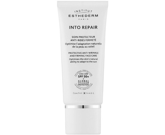 Омолоджувальний крем Institut Esthederm Into Repair Protective Anti-Wrinkle And Firming Face Cream SPF 50, 50 ml, фото 