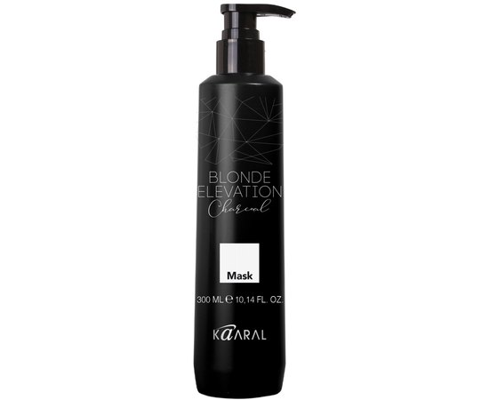 Маска для осветленных волос с черным углем Kaaral Blonde Elevation Charcoal Mask