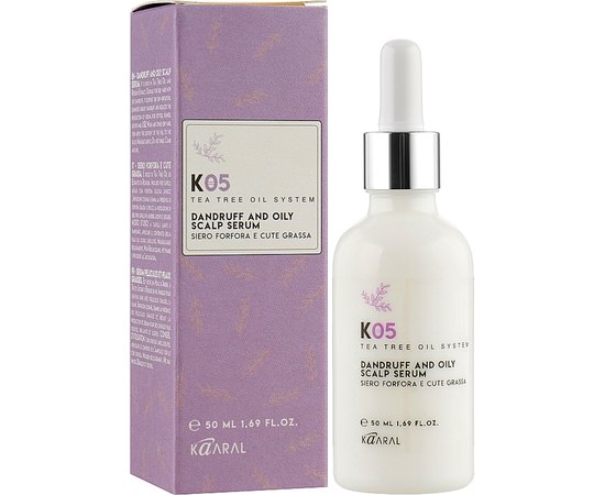 Капли направленного действия против жирной перхоти Kaaral K05 Dandruff And Oily Sclap Serum, 50 ml Капли направленного действия против жирной перхоти Kaaral K05 Dandruff And Oily Sclap Serum, 50 ml
