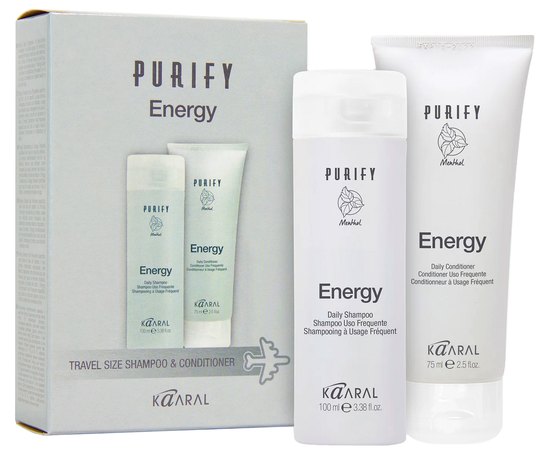 Дорожній набір для Щоденного використання Kaaral Purify Energy Travel Kit, 100/75 ml, фото 