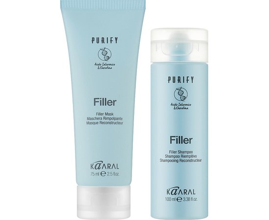 Дорожній набір для інтенсивного догляду і наповнення волосся Kaaral Purify Filler Travel Kit, 100/75 ml, фото _ab__is.image_number.default Дорожній набір для інтенсивного догляду і наповнення волосся Kaaral Purify Filler Travel Kit, 100/75 ml, фото _ab__is.image_number.default