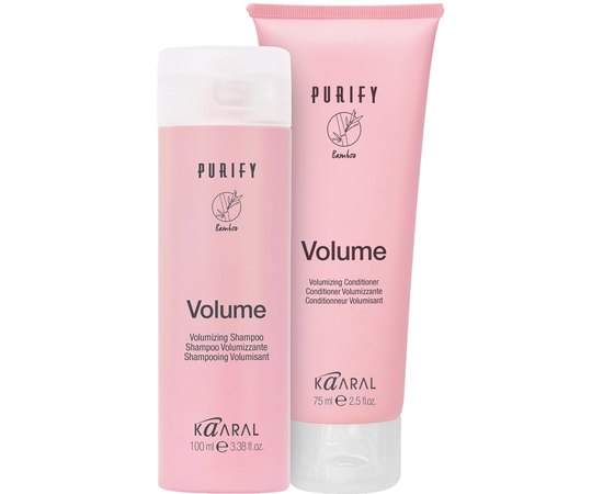 Дорожный набор для объема волос Kaaral Purify Volume Travel Kit, 100/75 ml, изображение 3