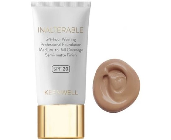 Водостійка напівматова тональна основа для обличчя SPF20 Keenwell Inalterable Semi Matte Finish, 30 ml, фото _ab__is.image_number.default