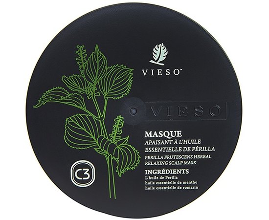 Маска для волосся релаксуюча з периллою Vieso Perilla Frutescens Herbal Relaxing Scalp Mask, 500 мл, фото 