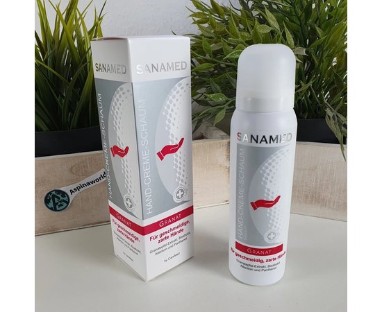 Крем-пена для рук Гранат SanaMed Hand-Creme-Schaum Granat, 100 ml, изображение 3
