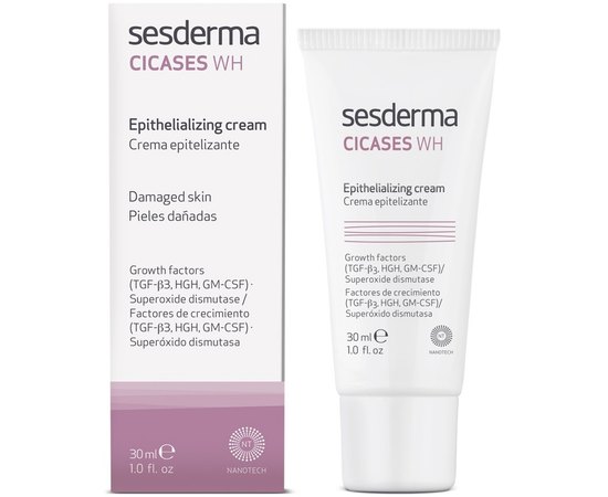 Эпителизующий крем для тела Sesderma Cicases Wh Epithelizing Cream, 30 ml, изображение 2