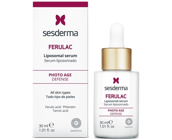 Антиоксидантна ліпосомальна сироватка з феруловою кислотою Sesderma Ferulac Liposomal Serum, 30 ml, фото _ab__is.image_number.default