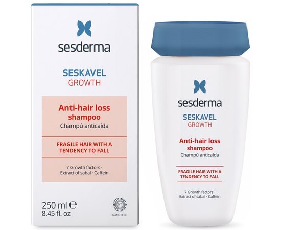 Шампунь проти випадіння волосся Sesderma Seskavel Growth Anti-Hair Loss Shampoo, 250 ml, фото _ab__is.image_number.default Шампунь проти випадіння волосся Sesderma Seskavel Growth Anti-Hair Loss Shampoo, 250 ml, фото _ab__is.image_number.default