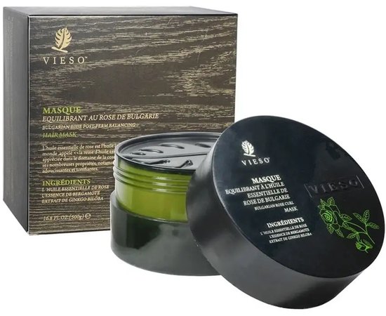 Маска для вьющихся волос с маслом болгарской розы Vieso Bulgarian Rose Curl Mask, изображение 3