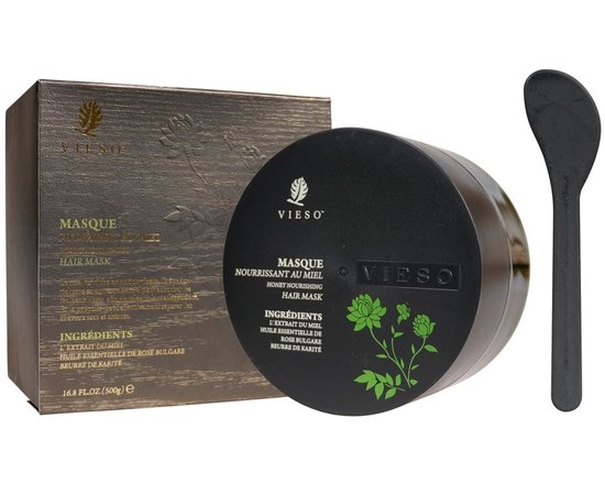 Питательная маска для волос с медом Vieso Honey Nourishing Hair Mask, изображение 3