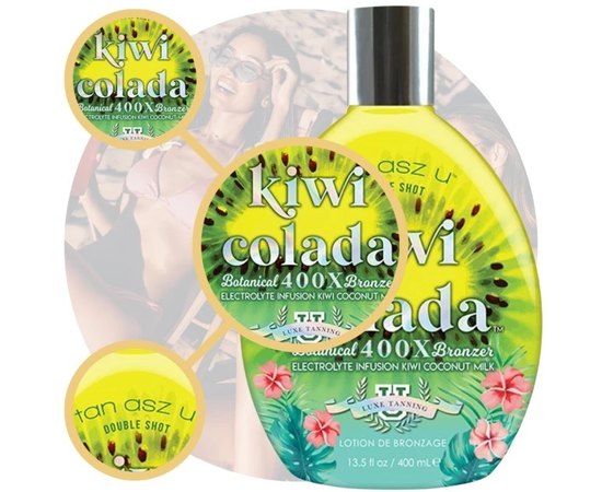Крем для загара в солярии Тan Asz U Kiwi Colada 400Х, изображение 3 Крем для загара в солярии Тan Asz U Kiwi Colada 400Х, изображение 3