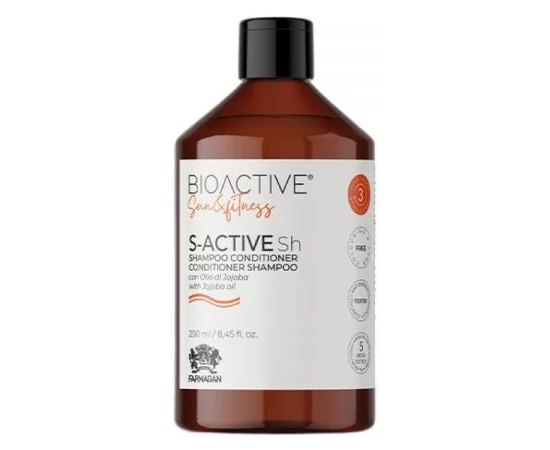 Шампунь для захисту волосся від сонячної дії Farmagan Bioactive Sun&Fitness S-Active Sh, 250 ml, фото 