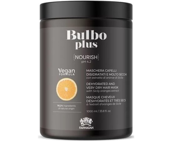 Маска для очень сухих и обезвоженных волос Farmagan Bulbo Plus Nourish Mask, изображение 2