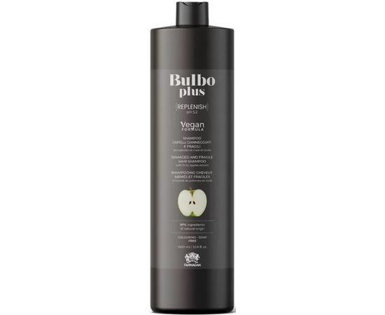 Шампунь для поврежденных и ломких волос Farmagan Bulbo Plus Replenish Shampoo, изображение 2