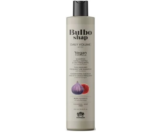 Шампунь для тонких волос и частого использования Farmagan Bulbo Shap Daily Volume Shampoo, изображение 2 Шампунь для тонких волос и частого использования Farmagan Bulbo Shap Daily Volume Shampoo, изображение 2