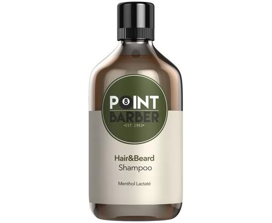 Освежающий шампунь для волос и бороды Farmagan Point Barber Hair & Beard Shampoo, изображение 2