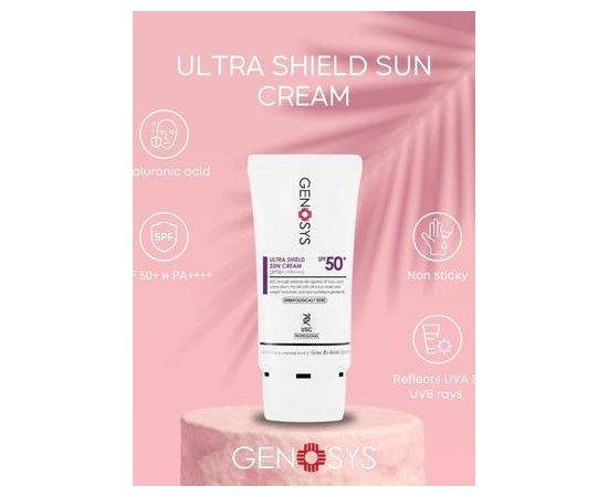 Ультра солнцезащитный крем Genosys Ultra Shield Sun Cream SPF 50+/PA++++, 50 g, изображение 2