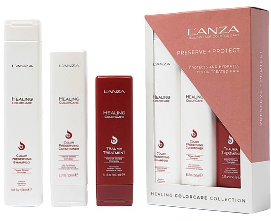 Набор для защиты цвета волос L'anza Healing ColorCare Trio Box