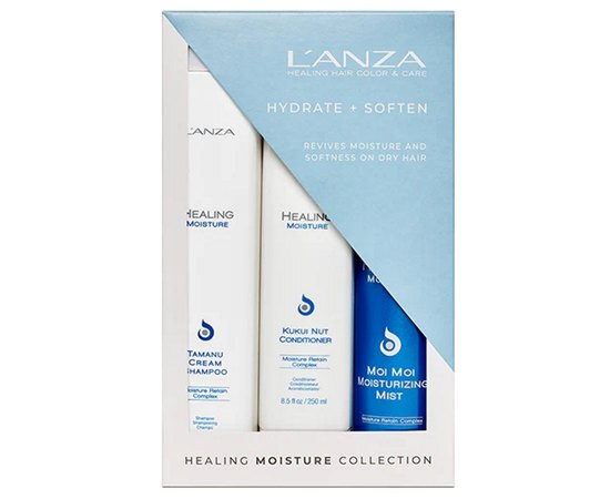 Набір засобів для зволоження волосся L'anza Healing Moisture Holiday Trio Box, фото _ab__is.image_number.default
