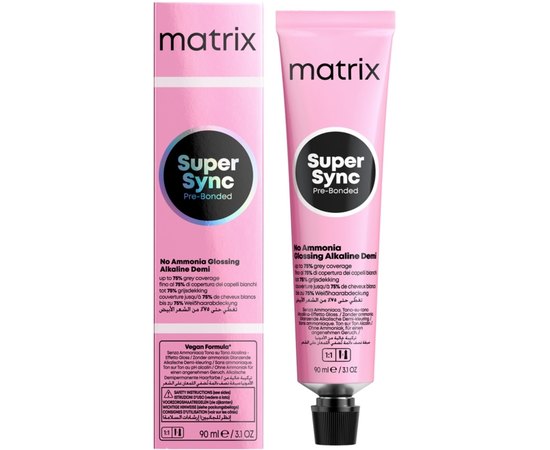Крем-фарба без аміаку Matrix Super Sync Pre-Bonded, 90 ml, фото 
