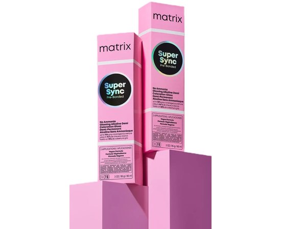 Крем-краска без аммиака Matrix Super Sync Pre-Bonded, 90 ml, изображение 3 Крем-краска без аммиака Matrix Super Sync Pre-Bonded, 90 ml, изображение 3
