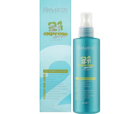 Экспресс-спрей для волос Salerm 21 Express Spray All-in-One, 150 ml, изображение 2