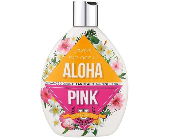 Крем для солярію Tan Asz U Aloha Pink Advanced Dark Clean Beauty Tanning, 400 ml, фото 